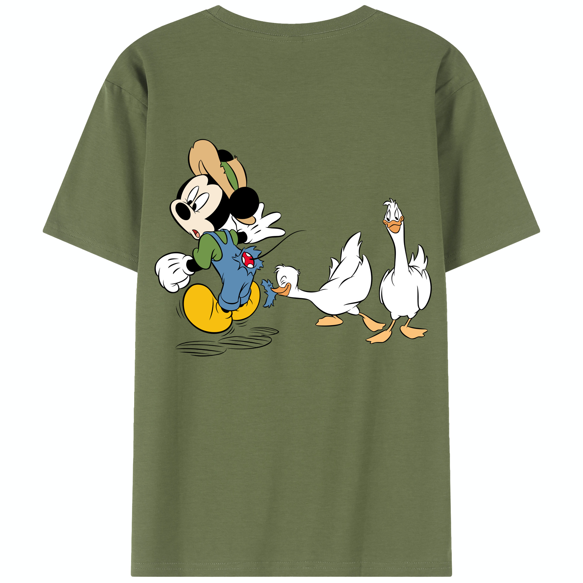 （画像用） ミッキーマウス Mickey Mouse 綿100％半袖Tシャツ（背面プリント）